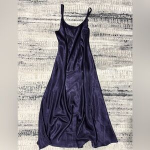 Vintage Oscar de la Renta Black Satin Slip Size Large